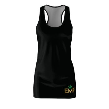 EMF Women's Cut & Sew Racerback Dress (Black) - EMF Hot Girl Collection